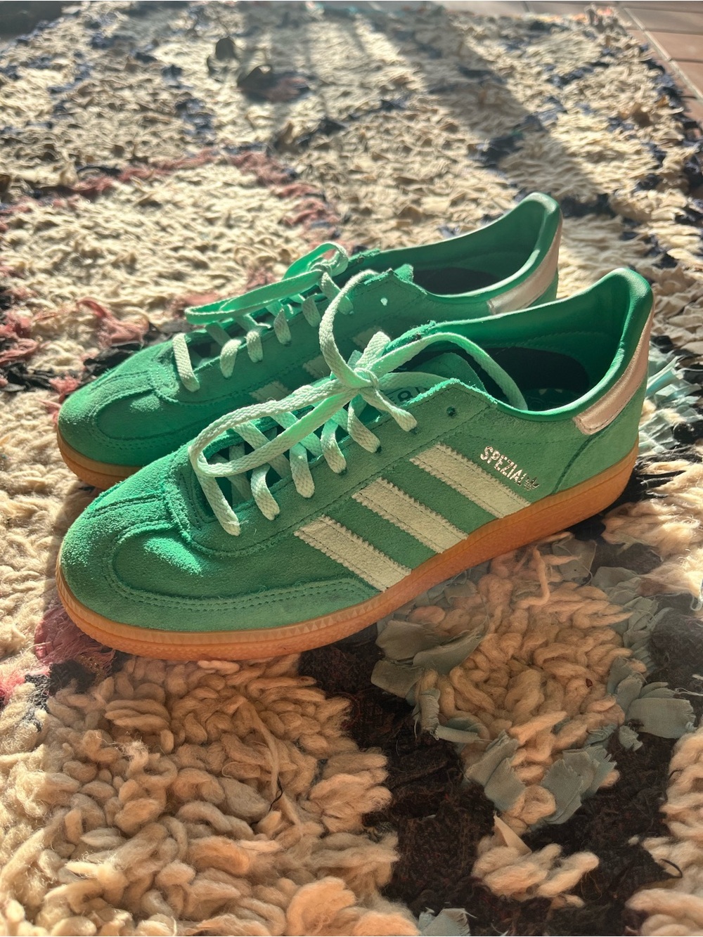 Adidas Spezial Green Suede Sneakers